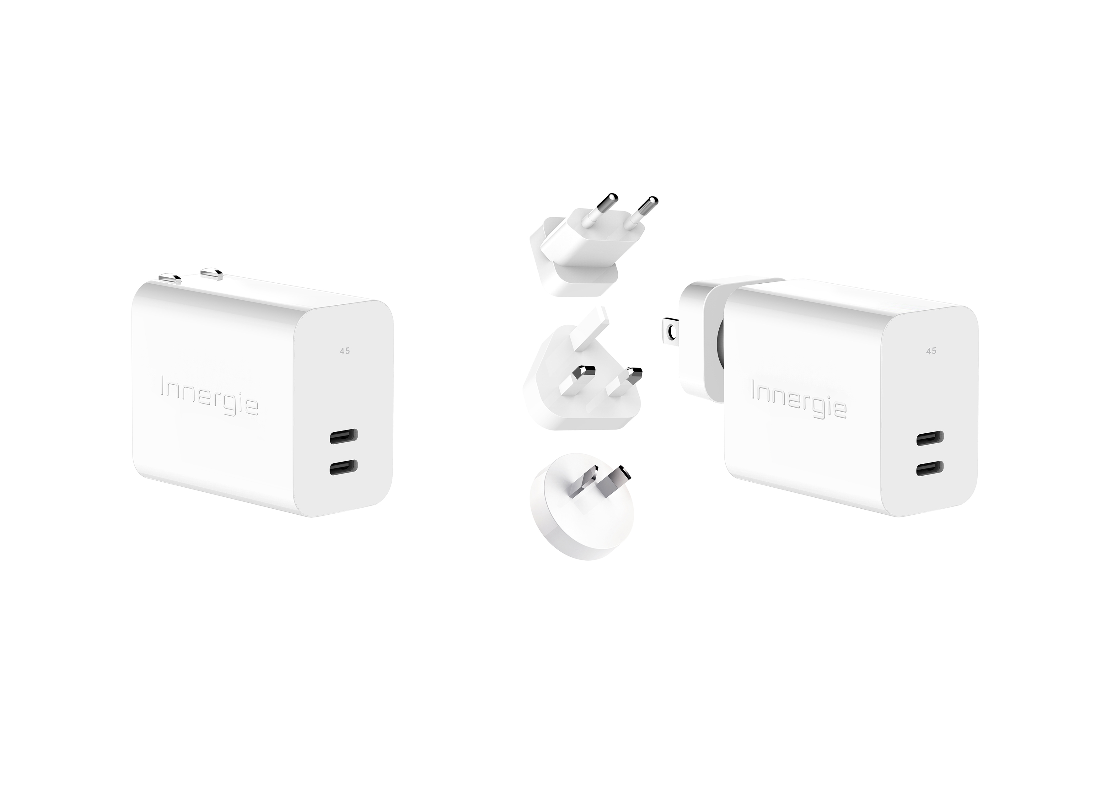 C4 Duo 45瓦 雙孔 USB-C 萬用充電器-台達電子工業股份有限公司