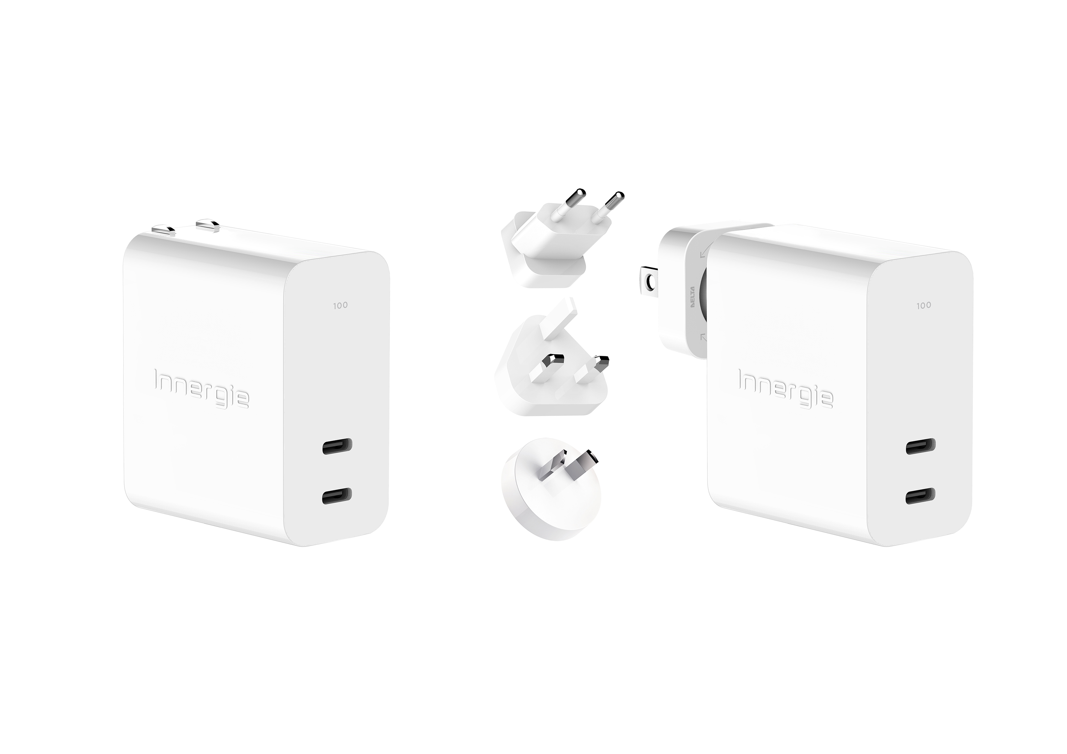 C10 Duo 100瓦 雙孔 USB-C 萬用充電器-台達電子工業股份有限公司