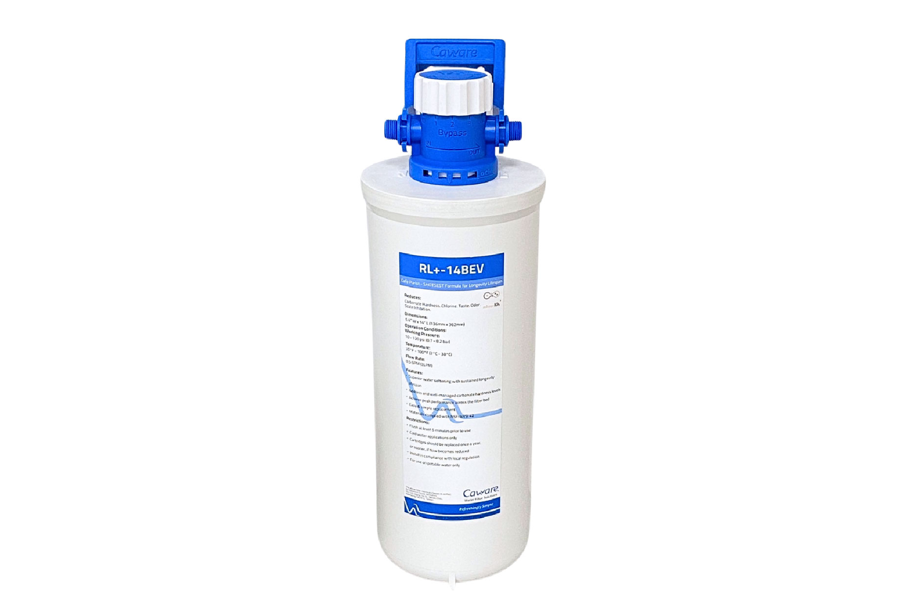 Micro KH bypass-valve filter for cafe & tea-Caware Filtering Corporation